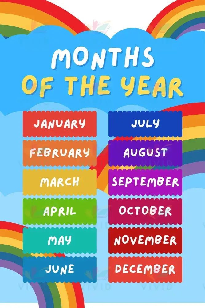VES015 Month Poster Outdoor - 12x18 - Calendars