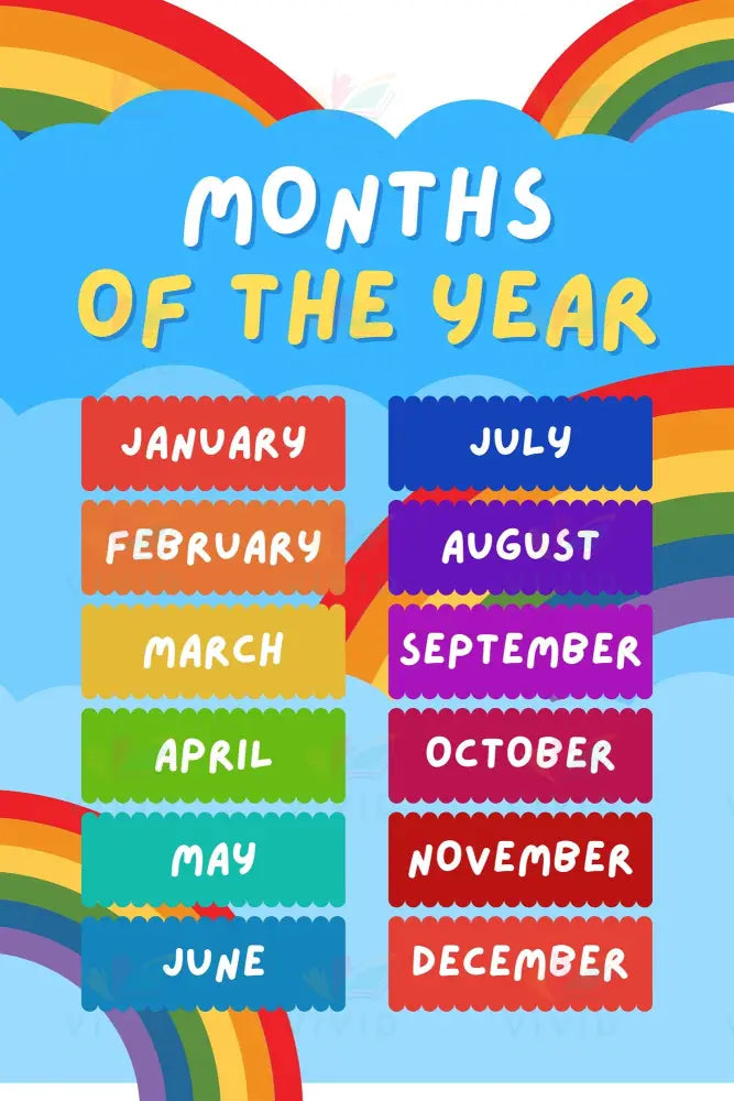 VES015 Month Poster Outdoor - 18x24 - Calendars