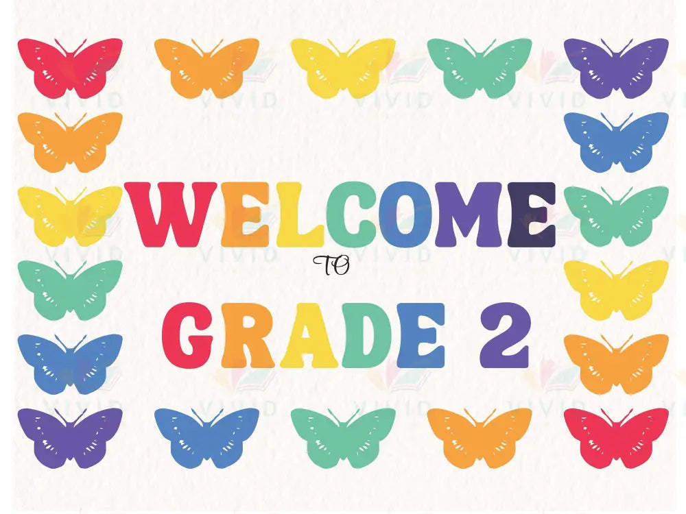 VEW002 ENGLISH WELCOME BUTTERFLIES - Welcome Signs English