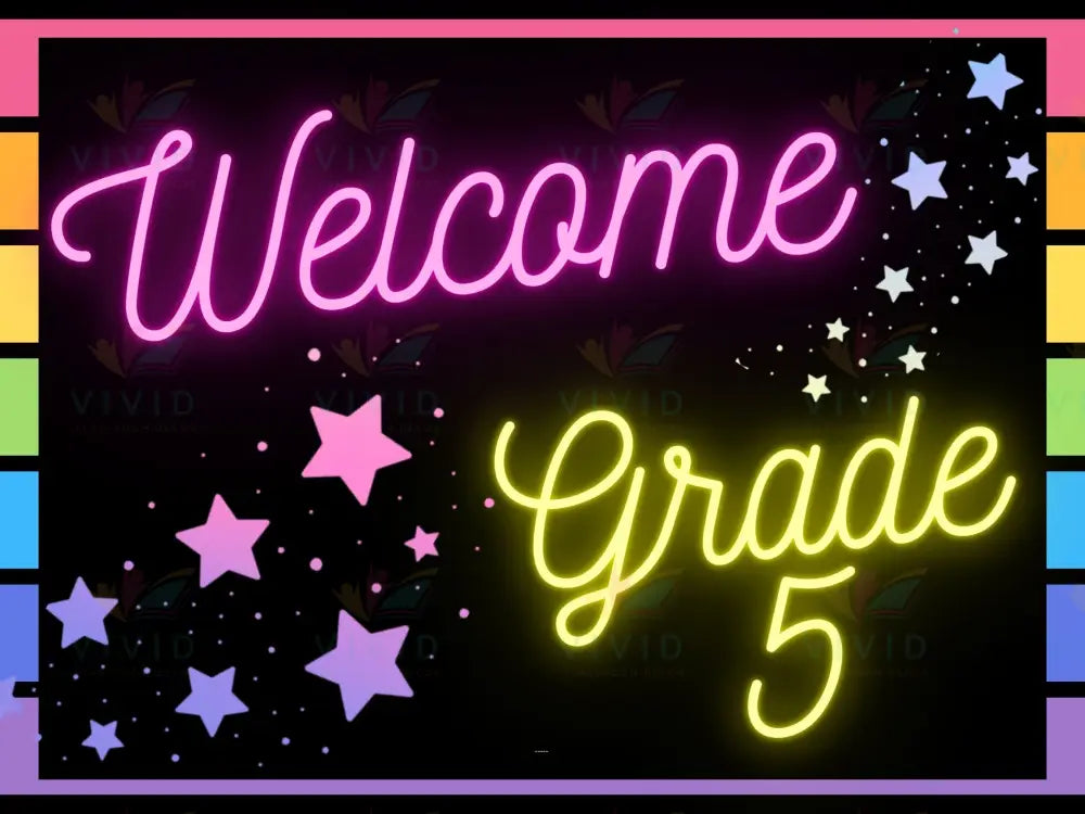 VEW008 ENGLISH WELCOME GLOW BLACK DESIGN - Welcome Signs English