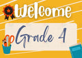 VEW010 ENGLISH WELCOME ORANGE DESIGN - Welcome Signs English