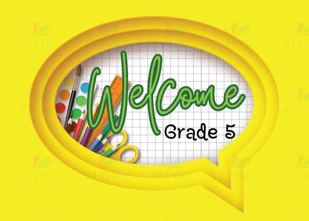 VEW011 ENGLSH WELCOME SPEECH BUBBLE YELLOW - Welcome Signs English