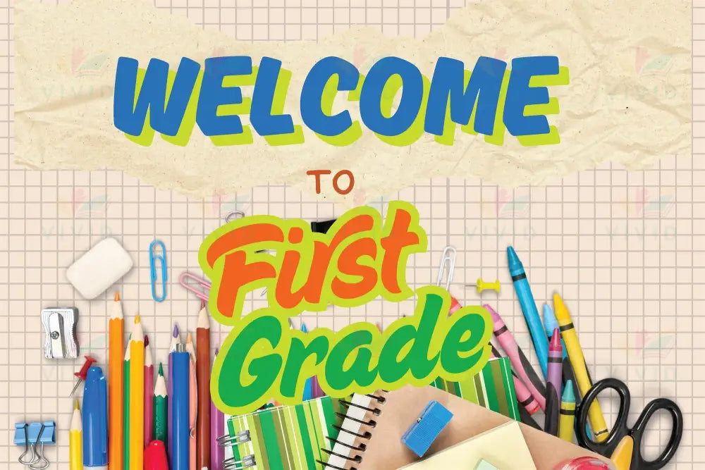 VEW013 ENGLISH WELCOME Grids AND SUPPLIES - 18x24’’ / פרי נורסערי - Welcome Signs English