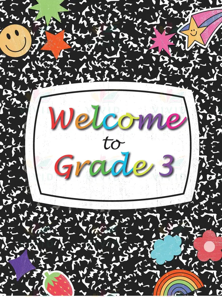 VEW017 ENGLISH WELCOME NOTEBOOK COVER - Welcome Signs English