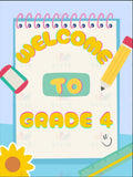 VEW028 YELLOW NOTEBOOK WELCOME - 18x24’’ / Pre Nursery - Welcome Signs English
