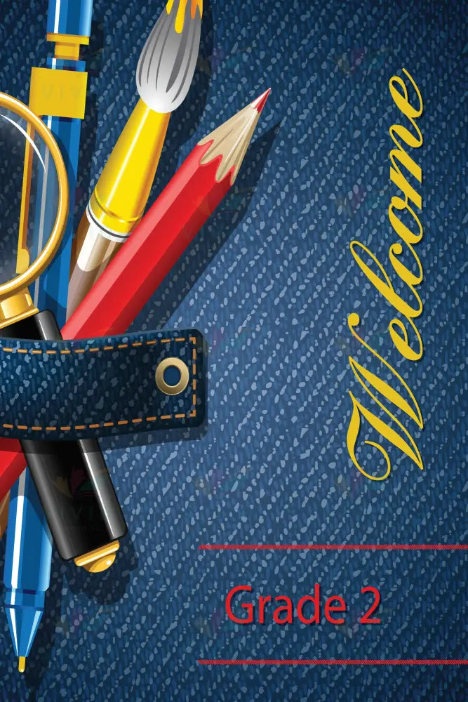 VEW101 ENGLISH WELCOME DENIM - Welcome Signs English