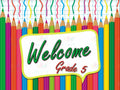 VEW1745 PENCIL SPEECH BUBBLE WELCOME - 18x24’’ - Welcome Signs English