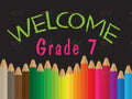 VEW2101 ENGLISH WELCOME BLACK COLORED PENCIL - Welcome Signs English