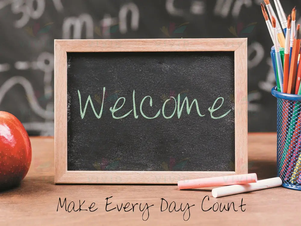 VEW301 ENGLISH WELCOME MINI BLACKBOARD - 18x24’’ - Welcome Signs English