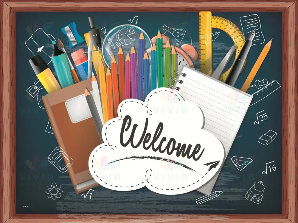 VEW304 ENGLISH WELCOME SUPPLIES - 18x24’’ - Welcome Signs English