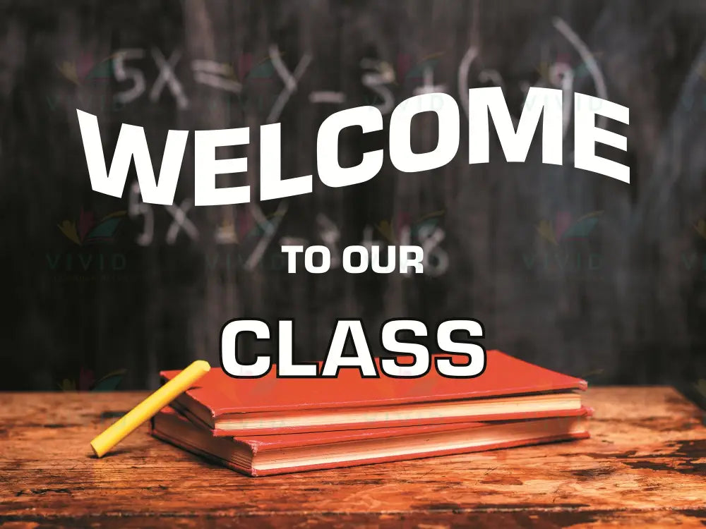 VEW310 ENGLISH WELCOME BLACKBOARD - 18x24’’ - Welcome Signs English