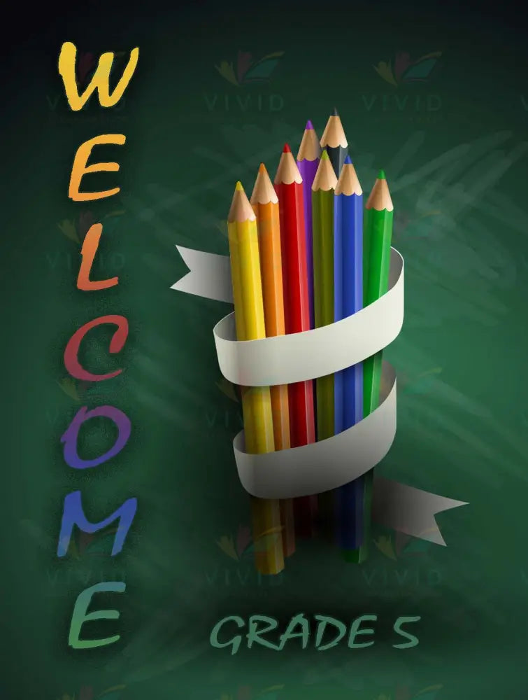 VEW315 ENGLISH WELCOME PENCIL WRAP - Welcome Signs English