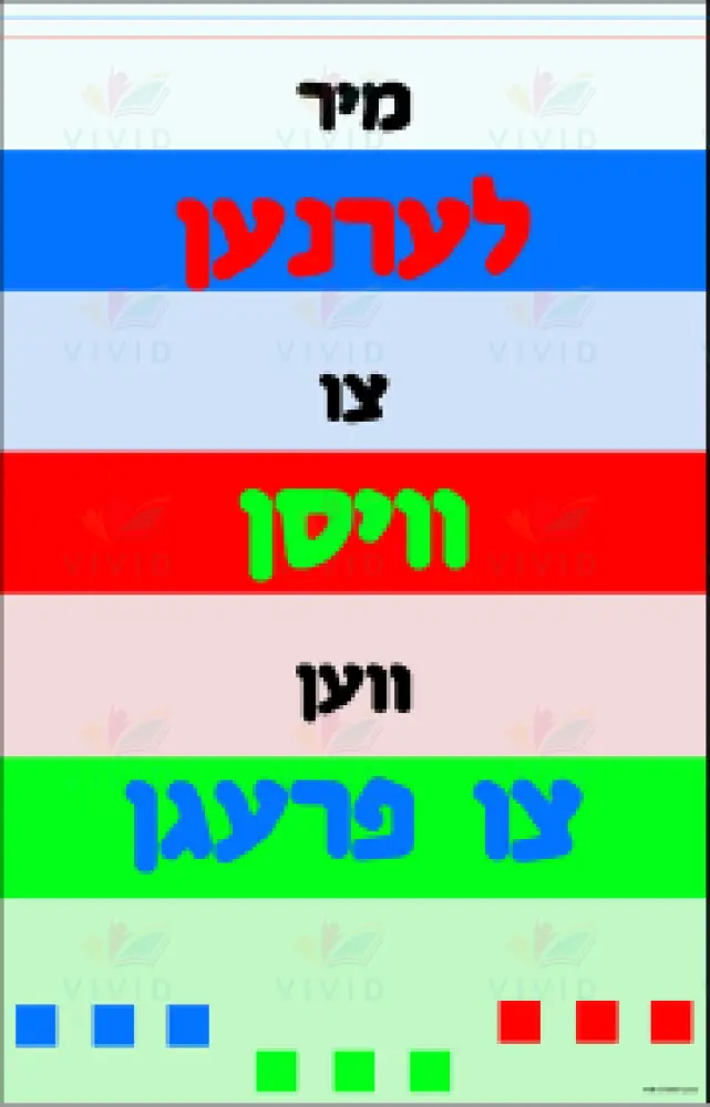 VP6415 We ask Poster - 12x18 - Inspirational Quotes Yiddish