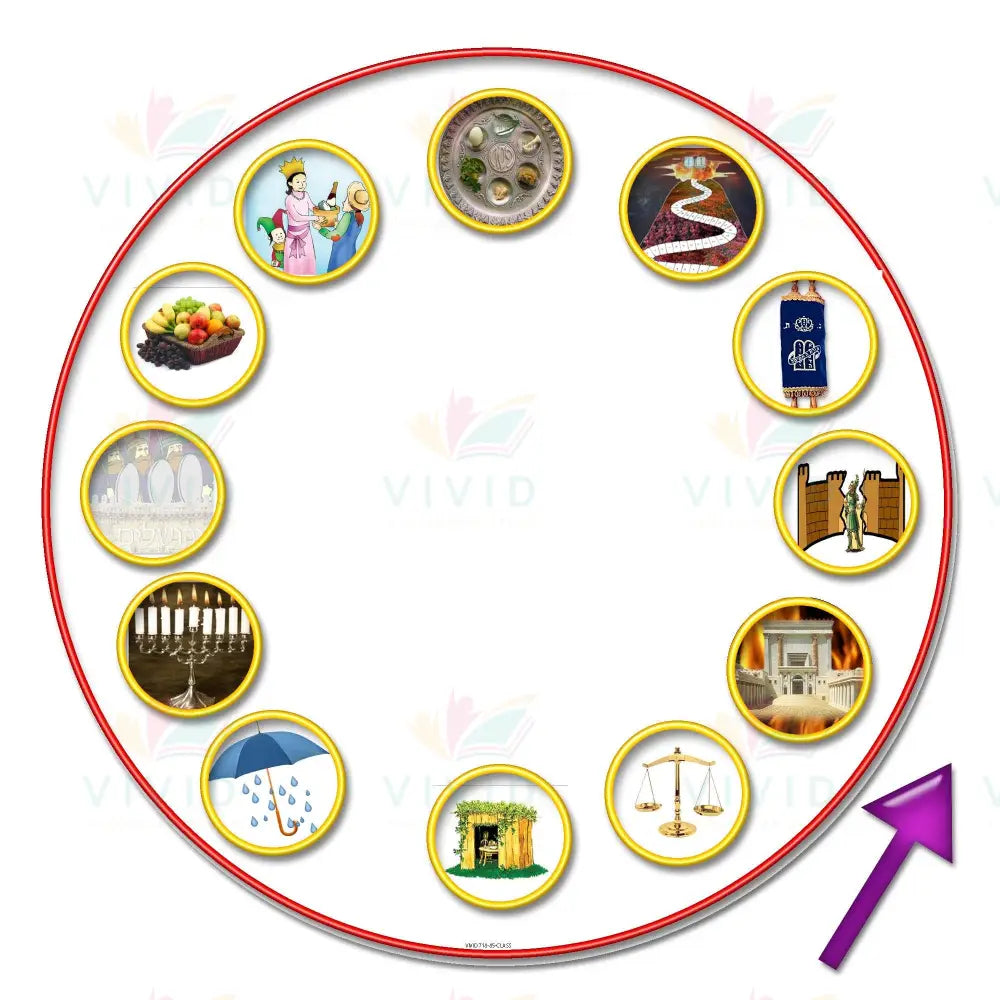 VS1809 YEARLY CLOCK WITH HANDLE - 24’’ - Calendars