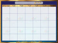 VS2006A BLUE GOLD CALENDAR YIDDISH - 18x24 - Calendars