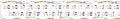 VSC1523 YIDDISH ALEPH BAIS DESK STRIPS - 3.5x11.5’’ - Classroom Management and Teacher Aid