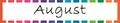 VSP118 ENGLISH MONTHS COLOR AROUND