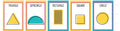VYL030 SHAPES CARDS - 8.5x12 - Learning Charts English