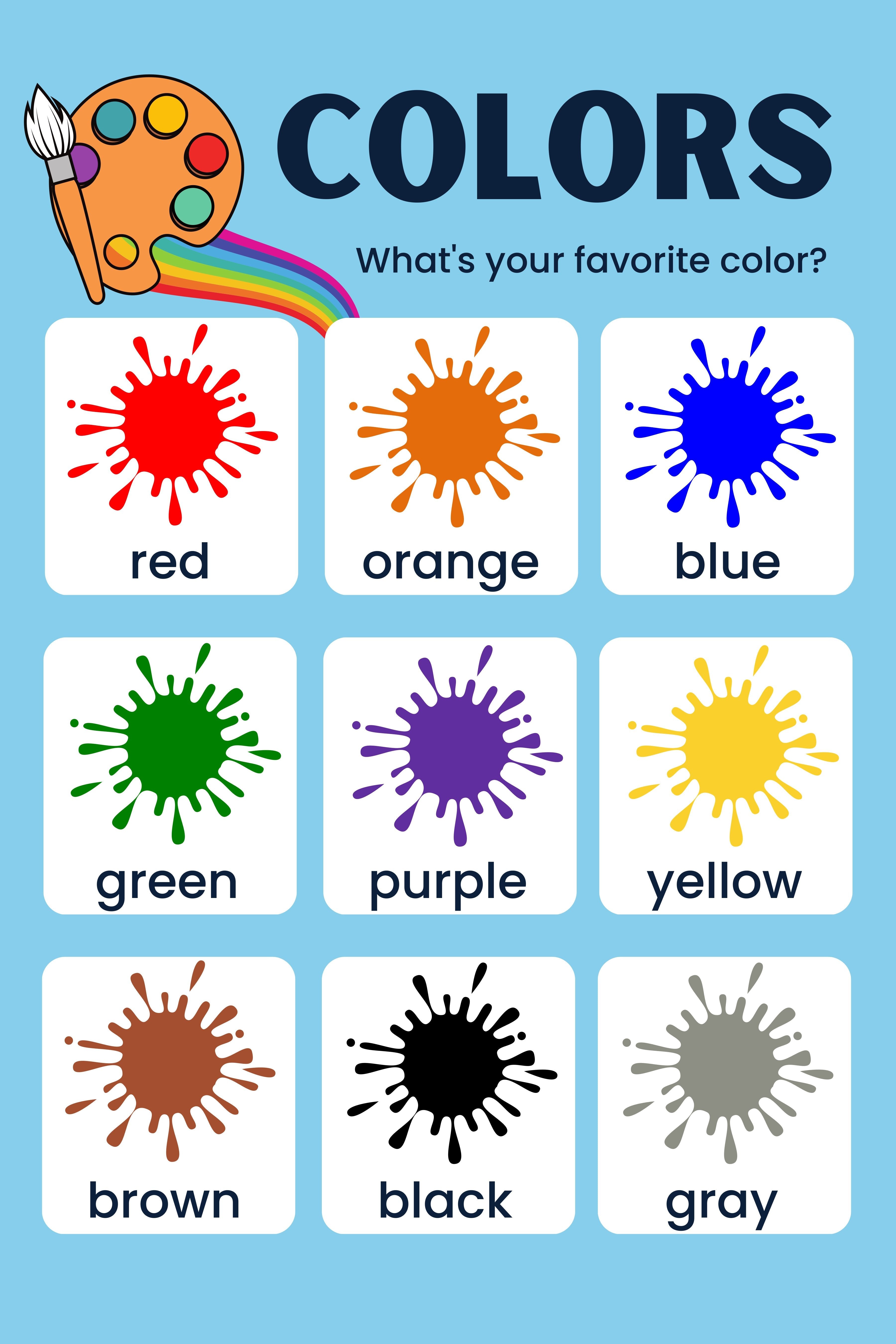 VYL036 COLOR SPLASHES POSTER
