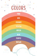 VYL037 RAINBOW COLOR POSTER - 18x24’’ - Learning Charts English