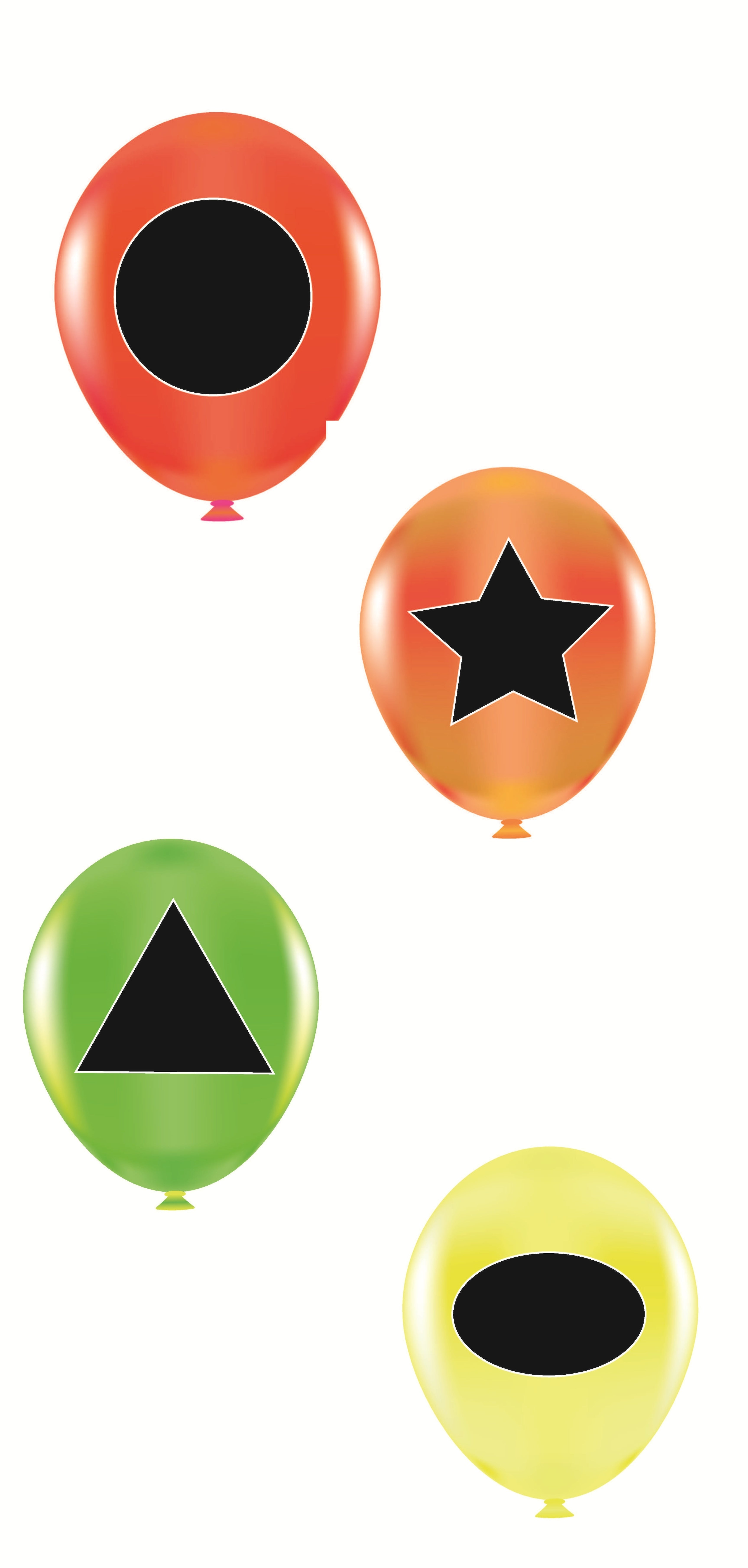 VYL1211 SHAPES BALLOON SET