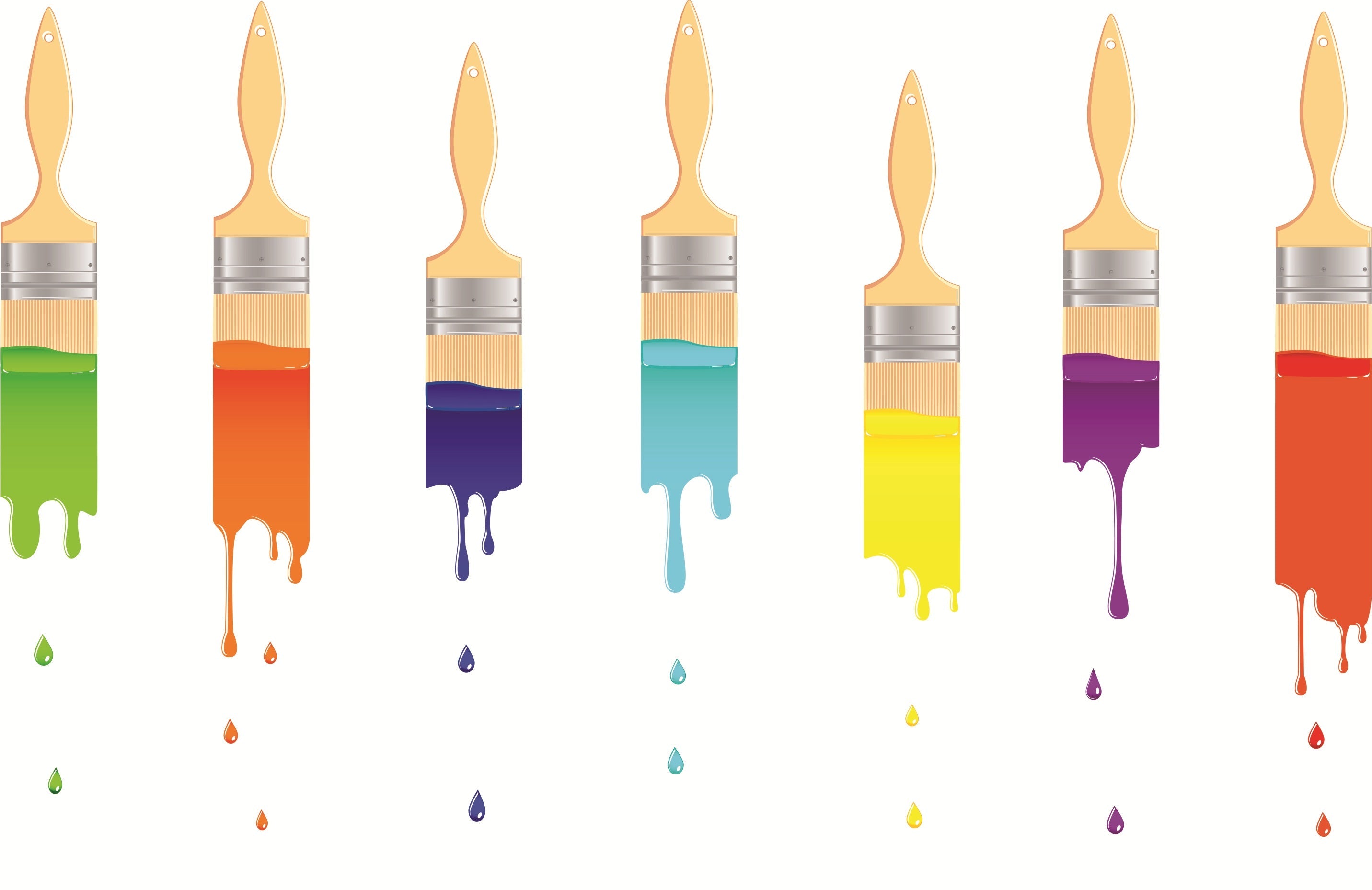 VYL1212 DRIPPING COLOR BRUSHES