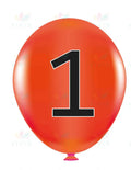 VYL221 FLY HIGH NUMBER BALLOONS 1-10 - 8.5x11 each - Learning Charts Yiddish