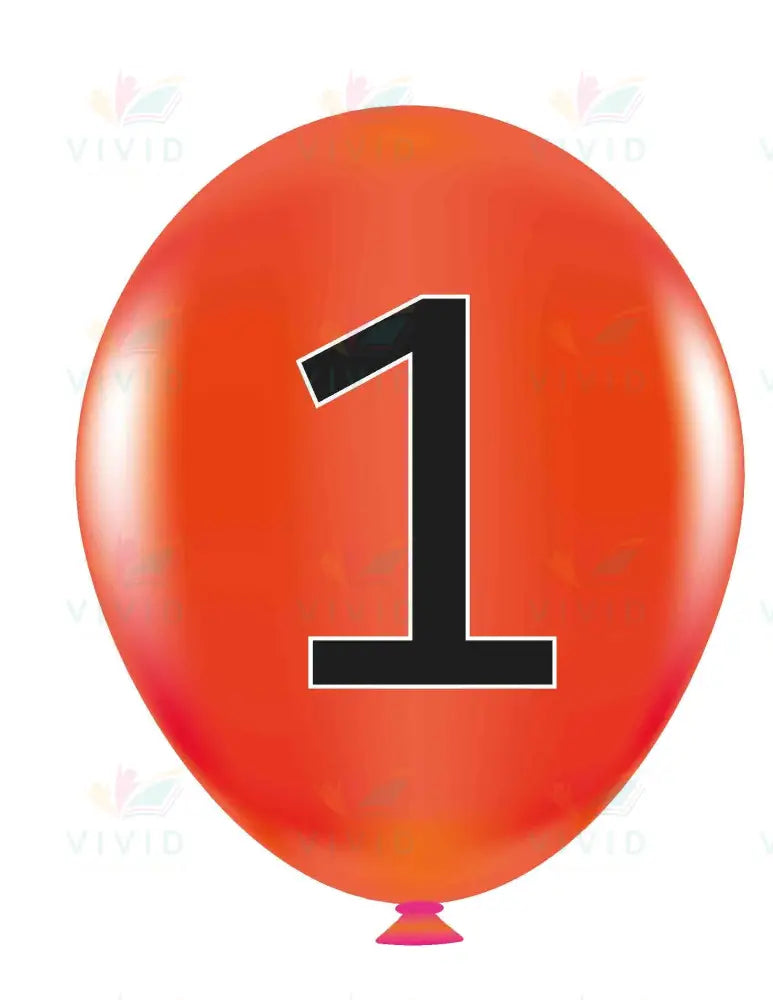 VYL221 FLY HIGH NUMBER BALLOONS 1-10 - 8.5x11 each - Learning Charts Yiddish
