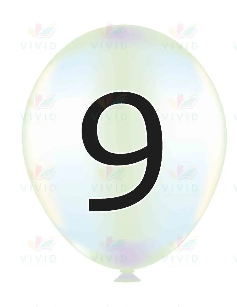 VYL221 FLY HIGH NUMBER BALLOONS 1-10 - 8.5x11 each - Learning Charts Yiddish