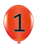 VYL221 FLY HIGH NUMBER BALLOONS 1-10