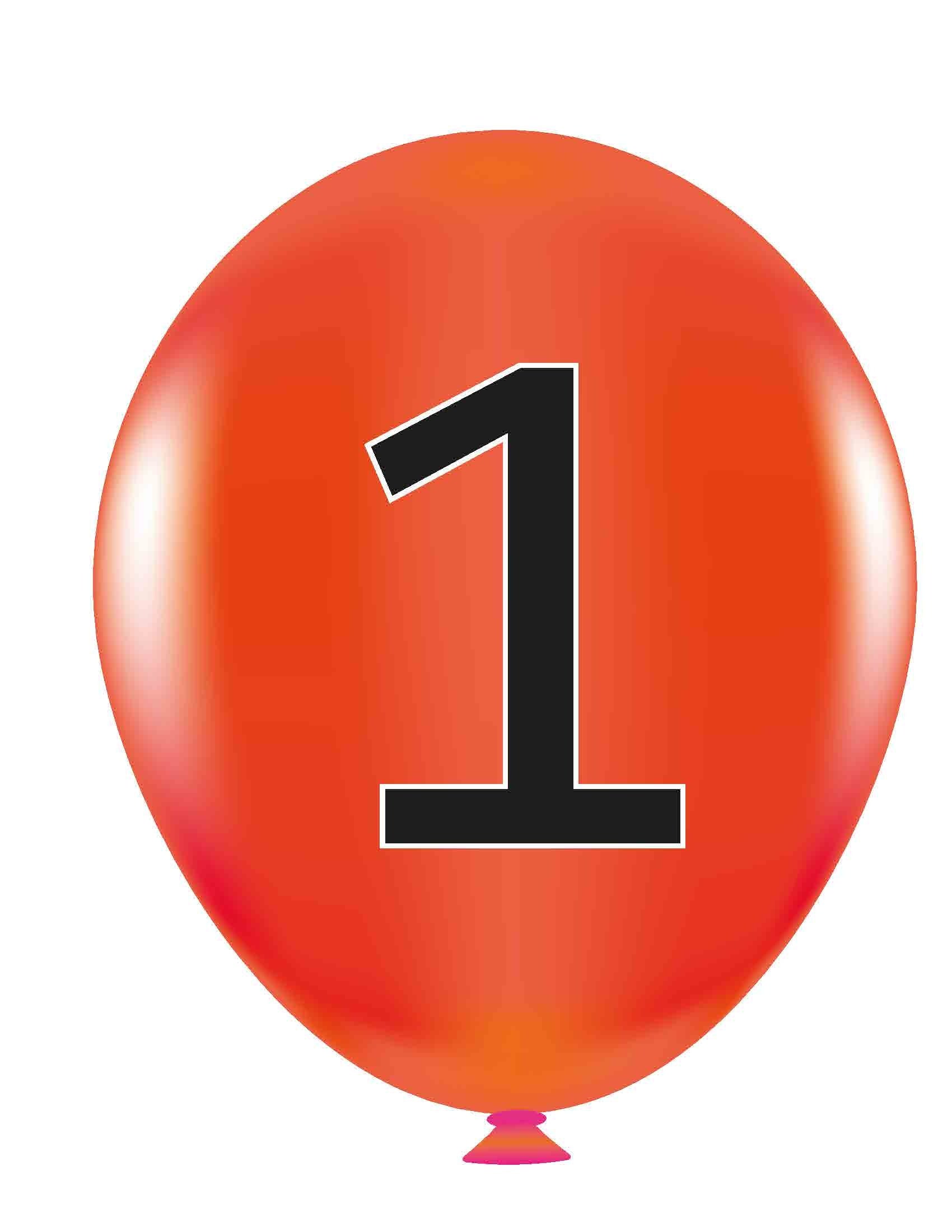 VYL221 FLY HIGH NUMBER BALLOONS 1-10
