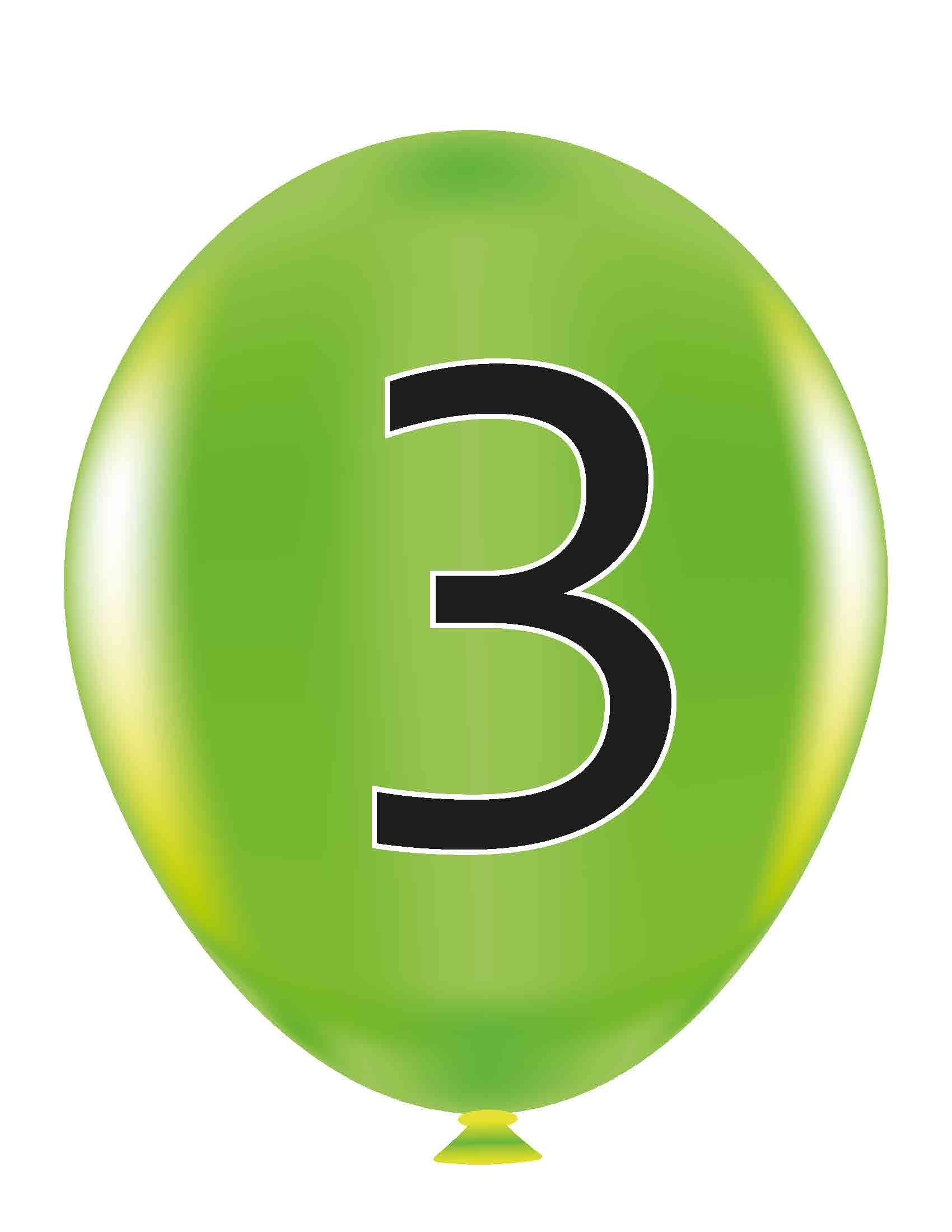 VYL221 FLY HIGH NUMBER BALLOONS 1-10