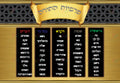 VYL4108 PARSHA POSTER GOLD - Learning Charts Yiddish