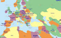 VYM12 YIDDISH MAP OPTION 2 - 12x18 - Learning Charts Yiddish