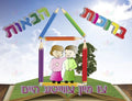 VYW1609 YIDDISH WELCOME HOUSE WITH PENCIL MY SECOND HOME - Welcome Signs Yiddish