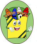 VYW2305 YIDDISH WELCOME ANIMATED CRAYON BOX - 12x18 - Welcome Signs Yiddish