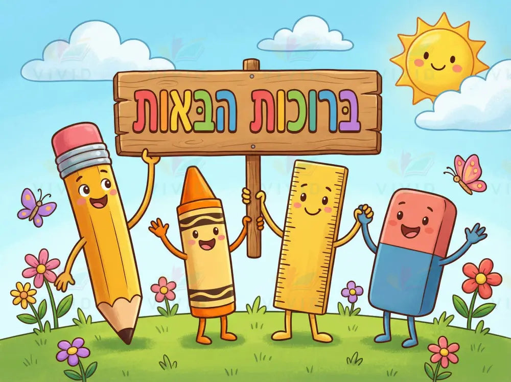 VYW9020 SUPPLIES WELCOME - Welcome Signs Yiddish